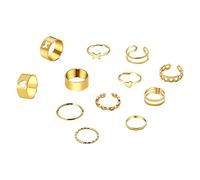 Anello Fallico Pene Set di anelli in metallo a forma di farfalla di 12 pezzi per le donne. Ottimo regalo di compleanno Portachiavi per Impieghi Gravosi (A, One Size)