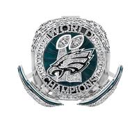 Anello Fantasy Football World Championship 2025, adatto per uomini e donne adulti, con l'ultimo design sportivo a forma di ala di aquila, visivamente sbalorditivo! Porta una confezione regalo. Taglia