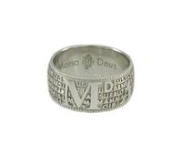 Anello Fascia in Argento con Preghiera Ave Maria in Lingua sarda (19)