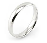 Anello Fede Nuziale In Argento Sterlingo 925 Puro Comfort Fit Lucido UNISEX