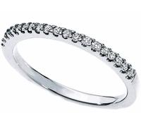 Anello fedina Eternity oro bianco 18 kt. diamanti naturali ct. 0.20 donna Regalo