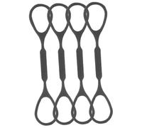 Anello Fermaporta in Silicone per Tromba Nero 4 Pezzi | Ricambio per Tirante Scorrevole, Leggero e Compatto, per Esecuzione Professionale e Competizioni
