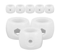 Anello Fermo Asta Calcio Balilla Plastico Bianco 8 Pezzi