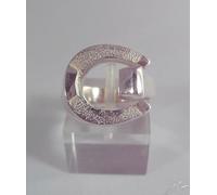 Anello ferro e chiodo realizzato a mano in argento titolo 925 Luce