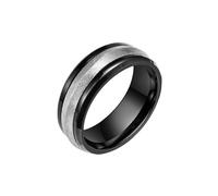Anello Fidanzamento Vintage, Fedine Fidanzamento Coppia Acciaio Taglia 22 8mm Bicolore Opaco Custom Regalo per Figlia Mother'S Day Gioielli