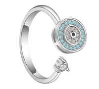 Anello Fidget da donna: gioielli rotanti regolabili, elegante accessorio antistress | L'artigianato durevole presenta un design dalla vestibilità comoda, uomo donna famiglia amico amante regalo adatto