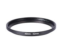 Anello Filtro, Anello Adattatore per Obiettivo Step-up in Metallo Nero per Obiettivo della Fotocamera da 49-52 mm per filtri copriobiettivo, adattatori, Obiettivo, paraluce ECC.