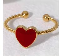 Anello FL-39051 - Oro / Rosso / Regolabile KP39051