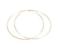 Anello floreale in metallo con telaio a cerchio per ghirlanda da appendere per feste di nozze 40 cm, 2 pezzi