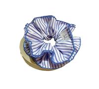 Anello for capelli a strisce in tessuto for intestino crasso - Accessori for capelli alla moda con corda for la testa, elastico for donne e ragazze(Lightblue)