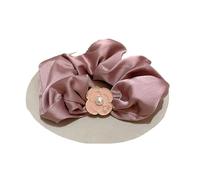 Anello for capelli color crema con perle di camelia - Elegante accessorio for capelli da donna(Pinkpurple)