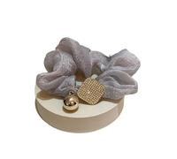 Anello for capelli con fibbia in strass scintillanti - Copricapo a bolle for l'intestino crasso for le donne(Grey)