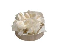 Anello for capelli con fiocco in maglia decorato con amore e cuciture a forma di intestino crasso - Accessori for capelli con palline di fiori alla moda(Bianca)