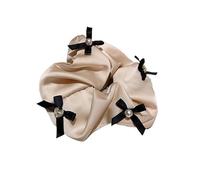 Anello for capelli con strass Bow Love - Corda for capelli con intestino crasso for donna - Accessori for capelli alla moda(Beige)