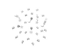 Anello for capelli intrecciati in lega da 260 pezzi: modelli sole, stelle, luna, accessori, gioielli for ragazze e donne Per Trecce