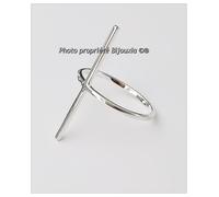 Anello Forma Croce IN Argento Massiccio 925/1000 Taglia Scelta, Gioielli Donna