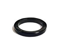 Anello generico in shungite con cristalli e pietra curativa, per donne e uomini, protezione con cristalli, 50% -70% carbonio shungite (18 mm), nero, 9(19mm), Agata