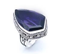 Anello gioiello fatto a mano in argento sterling .925 pietra preziosa...