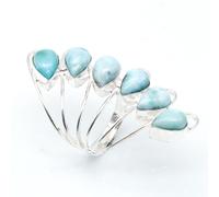 Anello gioiello fatto a mano in argento sterling .925 pietra preziosa...