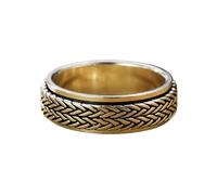 Anello girevole portatile in ottone massiccio dal design vintage, per alleviare lo stress e gli amanti della moda