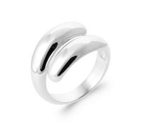 Anello Goccia D'Acqua IN Argento Massiccio 925/000 Rodio T50 A T60