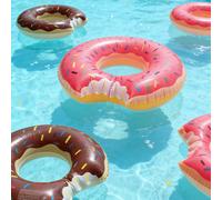 Anello gonfiabile a forma di ciambella creativo, giocattolo galleggiante per piscina e spiaggia estiva, adatto per ricreazione in acqua, vacanza al mare, gioco in spiaggia, festa in spiaggia, regalo d