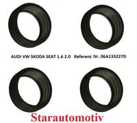 Anello Guarnizione Aspirazione 4x per Audi VW Skoda Seat 1.6 2.0 06A133227D