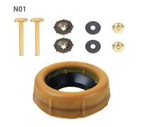 Anello Guarnizione Cera 4cm ABS Kit Montaggio Flangia WC con Viti e Coprivite