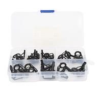 Anello Guida Set in Acciaio Inossidabile Pesca in Ceramica Anelli di Guida da 35 Pezzi Kit di Riparazione di Attrezzi da Pesca a Canna per Appassionati di Pesca e Professionisti