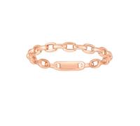 Anello Impilabile A Maglie Ovali In Oro Rosa 14K Taglia 7