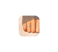 Anello impilabile alla moda delicabile anello incrociato sottile per donne Domina semplice Dichiarazione Eternity Promise Ring per il suo anello di fidanzamento a mezza eternità di zirconia cubica