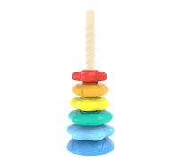 Anello impilabile - Pila di anelli girevole per bambini - Cubo di attività a torre con per giocare e sviluppare le capacità motorie come regalo di compleanno per bambini