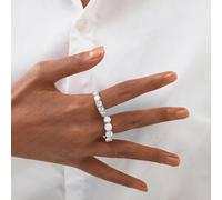 Anello in 925 con moissanite ,5 o 5 , sia per che per donne, per l'uso , matrimoni, uscite romantiche, compleanni, San, , Natale e come regalo di Capodanno. una confezione regalo.