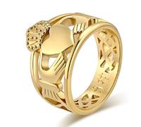 Anello in acciaio al titanio Clada di Nordic Ireland, anello in acciaio inossidabile Clada per proposta di matrimonio in Irlanda