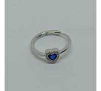 ANELLO IN ARGENTO 925 CUORE ZIRCONE COLORATO GIRO ZIRCONI (AMFA0199...)