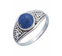 Anello in argento 925 da donna con pietra preziosa lapislazzuli blu fantasia giocosa
