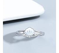 Anello In Argento 925 Da Donna,S925 Conchiglie In Argento Sterling Anello Anelli Regolabili Semplice Anello Aperto Argento Pollice Anello Eternità Anello Fascino Di Nozze Gioielli Regali Per Uomini
