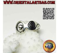 Anello in Argento 925‰ liscio, la dea Madre "Aradia"