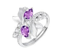 Anello In Argento 925 Per Donne Anelli Massicci Con Foglia Di Ramo D'Ulivo Placcati In Oro 14 Carati Fascia Avvolgente Per Il Pollice Zirconi Cubici Fascia Per Anniversario Gioielli Regolabili Regal