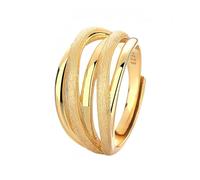 Anello In Argento 925 Per Donne Anelli Per Il Pollice In Argento Per Donne,Larghi,Avvolgenti,Con Fascia Intrecciata Infinity,Placcati In Platino E Oro,Regolabili,Impilabili,Con Fascia Per Il Pollice,