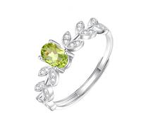 Anello In Argento 925 Per Donne Anello Da Donna In Argento Con Foglia Lucida Zircone Diamante Ovale Topazio Blu Anellos Di Fidanzamento Matrimonio Anniversario Cocktail Da Dito Impilabile Per