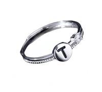 Anello In Argento 925 Per Donne Anello In Argento Con Iniziale Per Donna E Uomo,Regolabile,Impilabile,Con Lettere Dell'Alfabeto Dalla A Alla Z,Con Fascia Per Il Pollice,Scintillante Zircone Cubico,An