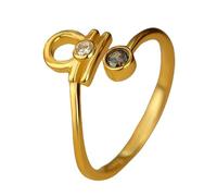 Anello In Argento 925 Per Donne Anello Regolabile Con 12 Costellazioni Della Vergine Oroscopo Fede Nuziale In Zirconia Cubica Gioiello Astrologico Regalo Per Donna Argento O Placcato Oro Anello In A