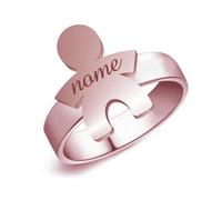 ANELLO IN ARGENTO 925 PERSONALIZZATO BEBÈRING ROSÈ BIMBO