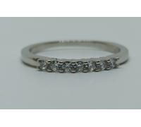 ANELLO IN ARGENTO 925 RIVIERA/VERETTA 7 PIETRE 2 MM ZIRCONI (AMFA0174)