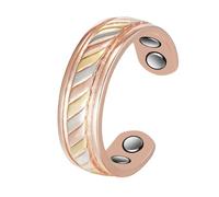 Anello in argento per artrite magnetica S925, 3500 Gauss 4 magneti, allevia efficacemente il dolore dell'artrite, promuove la circolazione sanguigna, gioielli per terapia magnetica da 2,3 pollici, per