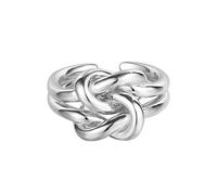 Anello In Argento Sterling 925,Anelli Regolabili Per Le Donne Multistrato Cravatta Un Nodo Argento Sterling 925 L'Anello Dito Indice Goth Anelli Eternity Fedi Nuziali Anelli Di Promessa Per Ragazze