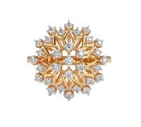 Anello in argento sterling 925 con dichiarazione d'amore e fuochi d'artificio | placcato oro | con moissanite, anelli di lusso fatti a mano di forma rotonda per donna | LKJR_0320