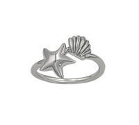 Anello in Argento Sterling 925 con Stella Marina e Conchiglia - 81stgeneration