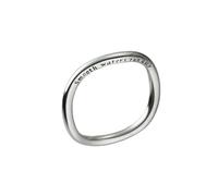 Anello in argento Sterling con chiusura a clip, da donna, semplice